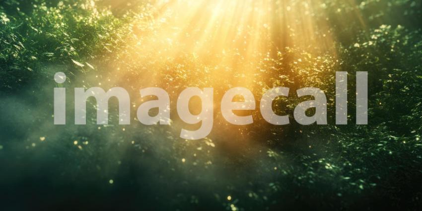 Enchanted Woodland Path Beckons with Sunbeams Filtering Through the Trees