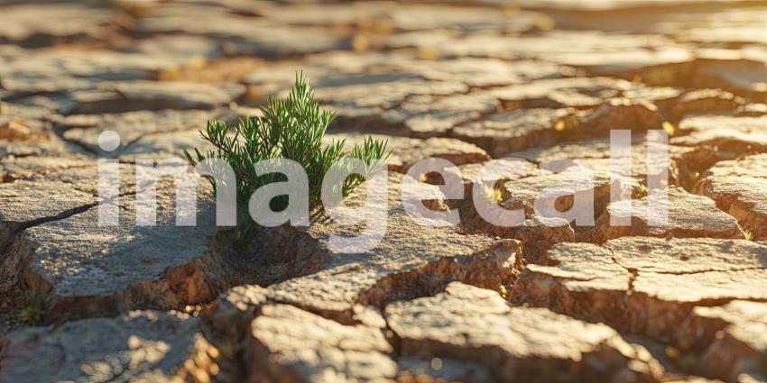 Resilience in Aridity: Life Survives in a Cracked Earth.