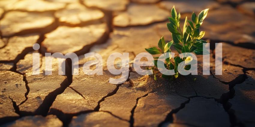 Resilience in Aridity: Life Survives in a Cracked Earth.