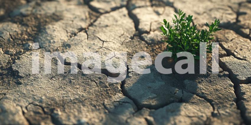 Resilience in Aridity: Life Survives in a Cracked Earth.