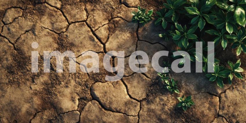 Resilience in Aridity: Life Survives in a Cracked Earth.