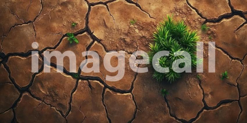 Resilience in Aridity: Life Survives in a Cracked Earth.