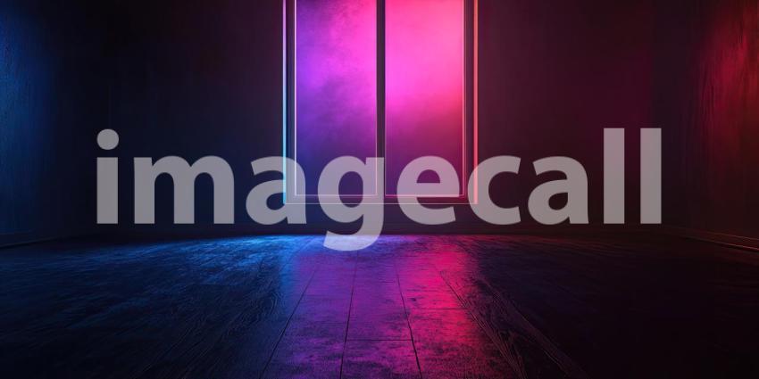 Sunlight Bathes the Empty Room in Warm Hues, Casting a Playful Dance of Shadows.