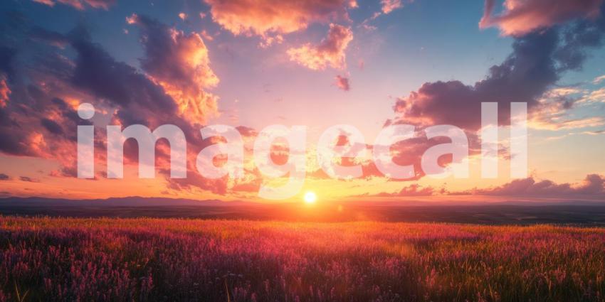 Celestial Panorama: Starry Sky Reflected in a Tranquil Lake at Dusk.