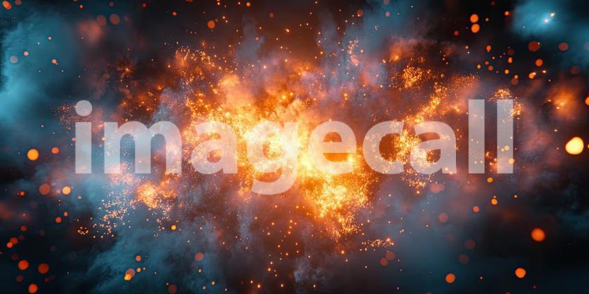 Cosmic Blooms: Ethereal Flowers of Light Dance in the Interstellar Void.