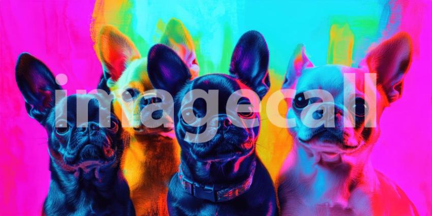 A Rainbow of Smiles: Six Adorable Puppies Strike a Pose