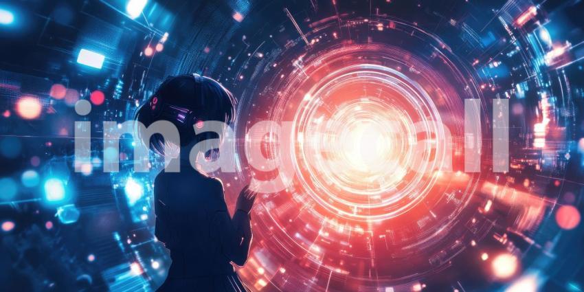 Abstract Energy Flow: A Symphony of Color and Light