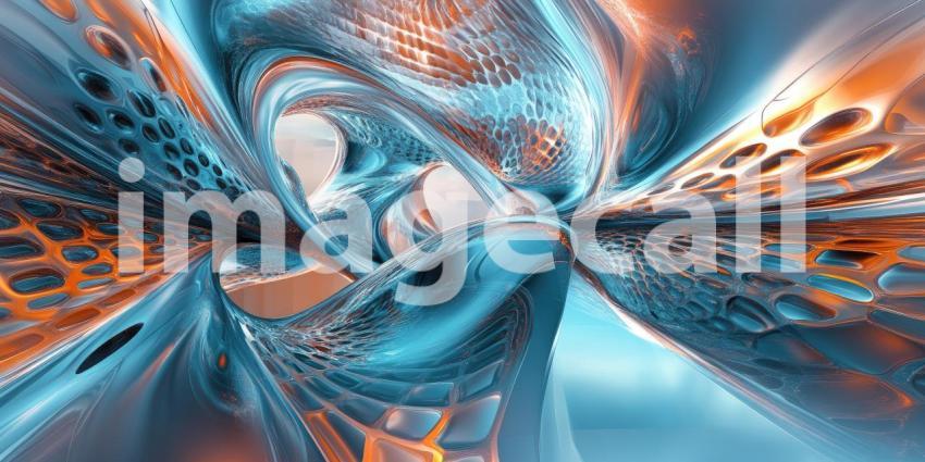 Surreal Abstract Form: A Twisted Metal Sculpture