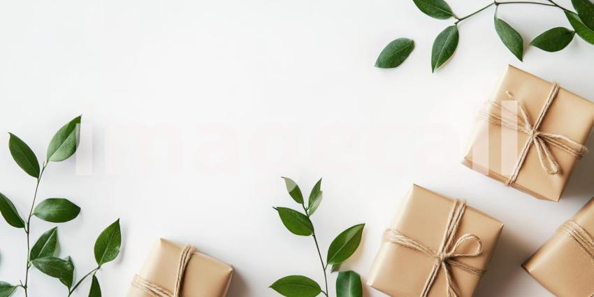 Gifts of Joy: Elegantly Wrapped Presents Bathed in Sunlight