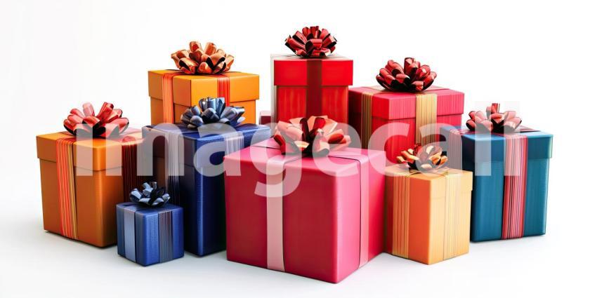 Gifts of Joy: Elegantly Wrapped Presents Bathed in Sunlight