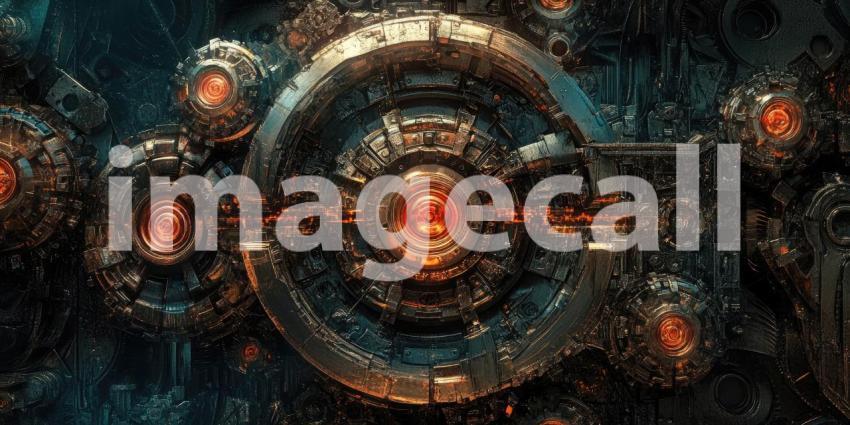 Precision Engineering: A Close-up of a Complex Watch Mechanism