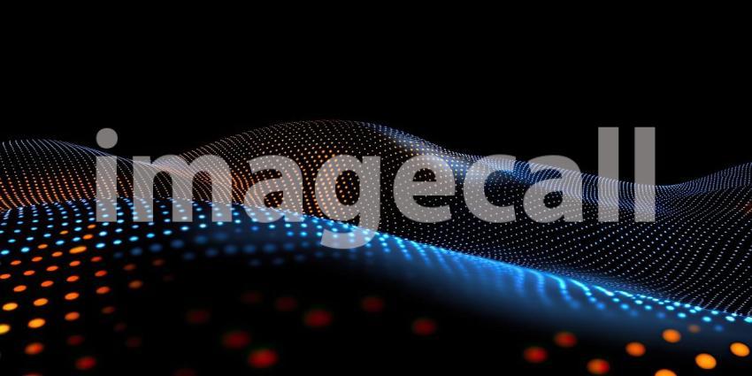 Digital Topography: A Wavy Landscape of Illuminated Dots