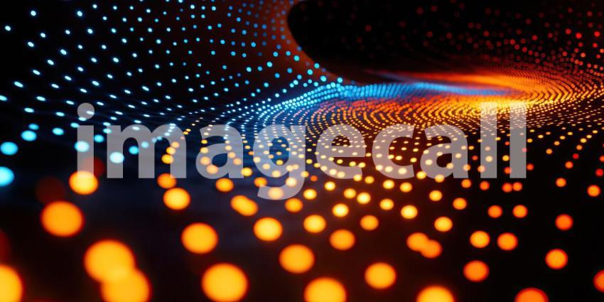 Digital Topography: A Wavy Landscape of Illuminated Dots