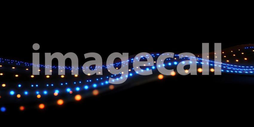 Digital Topography: A Wavy Landscape of Illuminated Dots