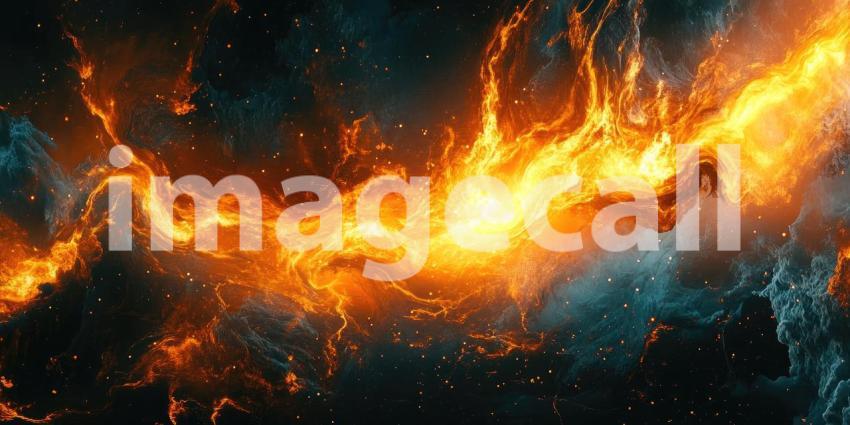 Cosmic Firestorm: A Blaze of Energy Engulfs the Universe