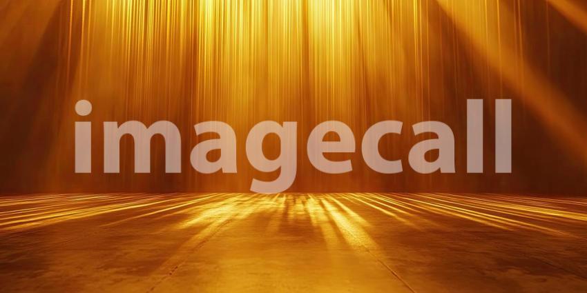 Spotlight on Stage: Golden Rays Illuminate the Performance Space