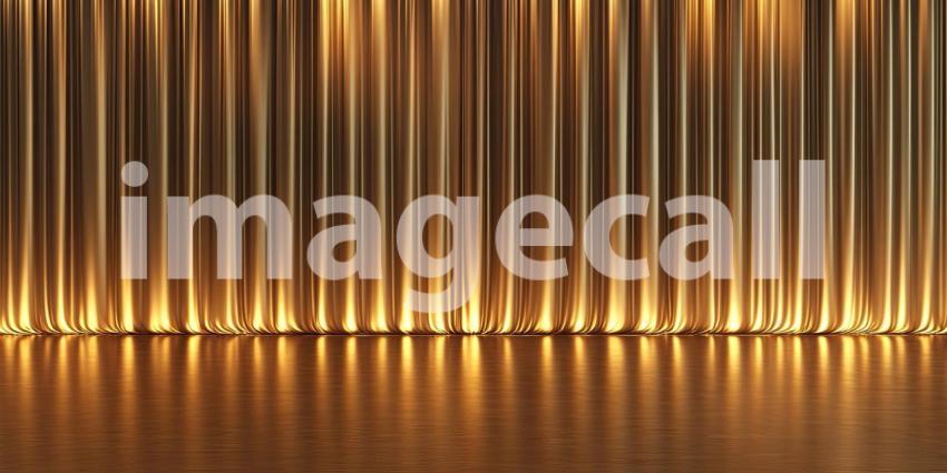 Spotlight on Stage: Golden Rays Illuminate the Performance Space