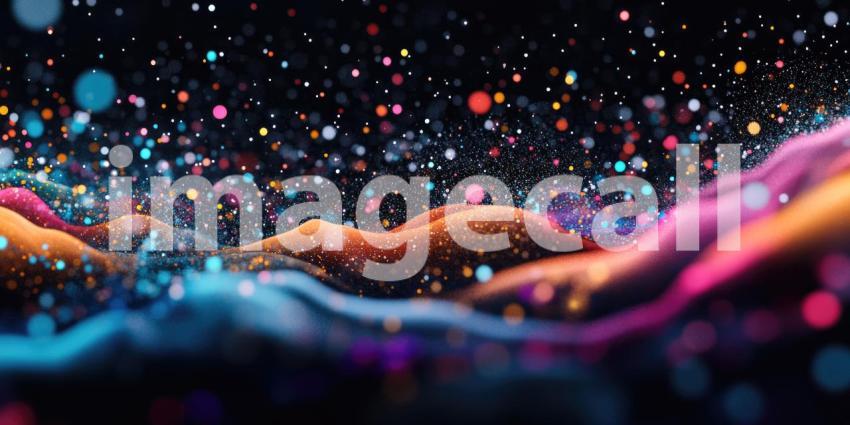 Cosmic Kaleidoscope: A Vibrant Nebula of Shimmering Stardust