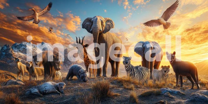 A Gathering of Giants: Majestic Beasts of the Savanna