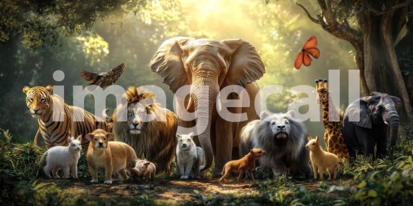 A Gathering of Giants: Majestic Beasts of the Savanna