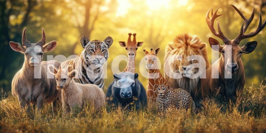 A Gathering of Giants: Majestic Beasts of the Savanna