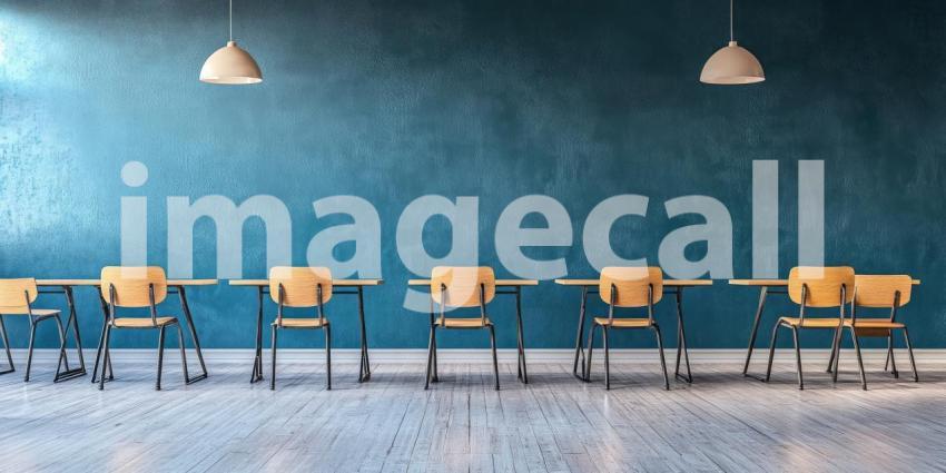 Awaiting Assembly: A Row of Chairs Stands in Formation, Anticipating the Arrival of Those Who Will Fill the Space.