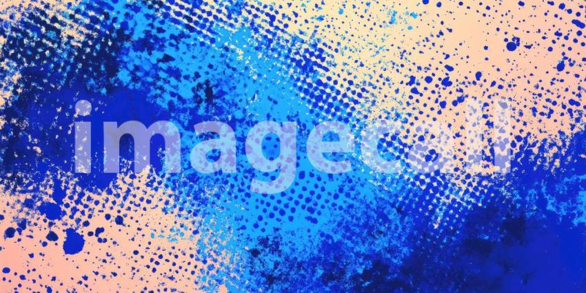 Abstract Blue Texture: A Canvas of Dots and Distressed Hues