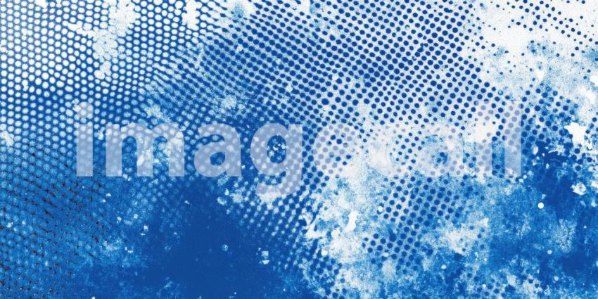 Abstract Blue Texture: A Canvas of Dots and Distressed Hues