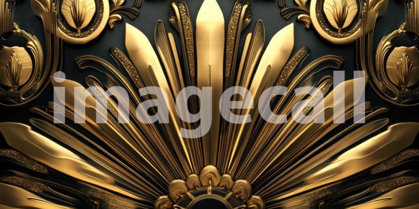 A Tapestry of Gold: A Palace of Intricate Design, Where Gold Gleams and Shadows Dance, Creating a Scene of Opulence and Grandeur.