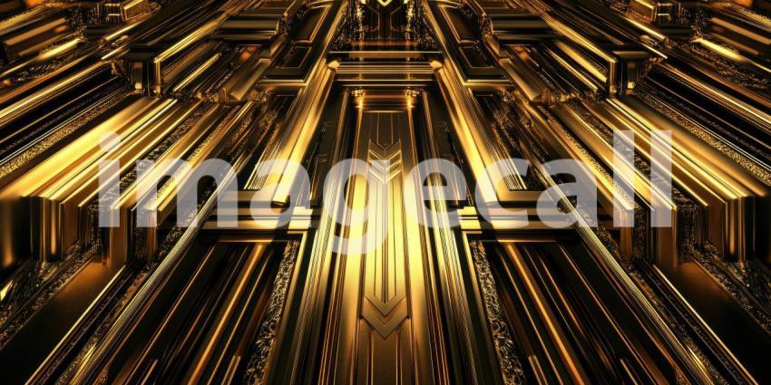 A Tapestry of Gold: A Palace of Intricate Design, Where Gold Gleams and Shadows Dance, Creating a Scene of Opulence and Grandeur.