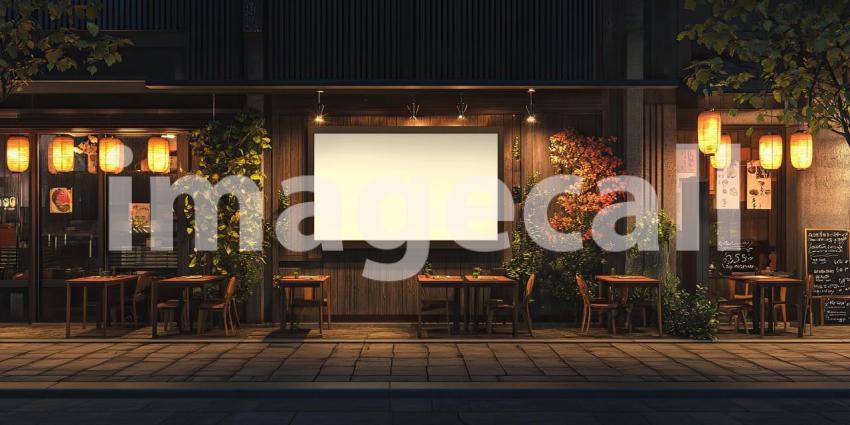 Inviting Storefront: A Cozy Shop with Plants and Warm Lighting