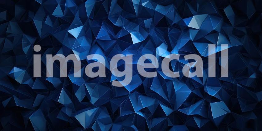 Shattered Surface: A Fractured Landscape of Deep Blue Hues