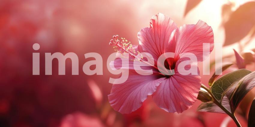 Blooming Beauty: A Vibrant Display of Pink Hibiscus Flowers
