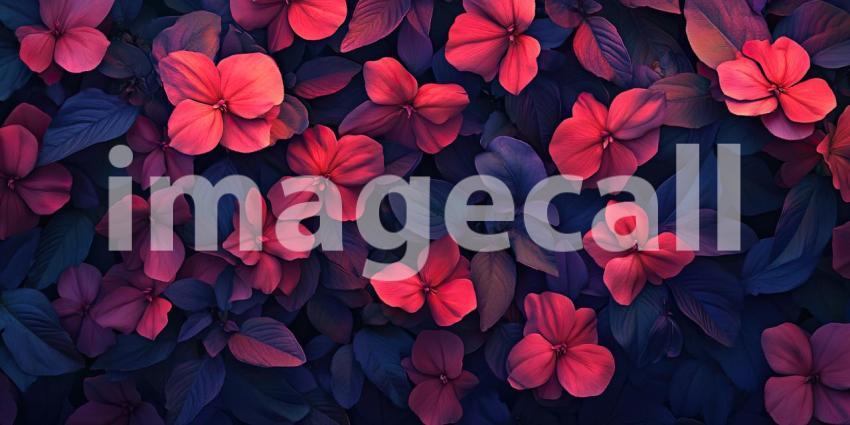 Crimson Carpet: A Lush Display of Vibrant Red Flowers