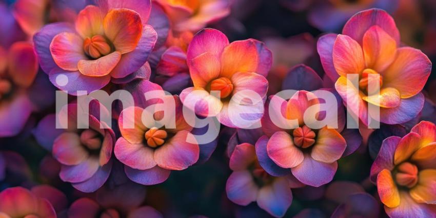 A Kaleidoscope of Colors: A Symphony of Vibrant Hues Dances Across Petals, Creating a Mesmerizing Floral Tapestry.