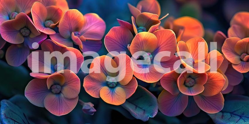 A Kaleidoscope of Colors: A Symphony of Vibrant Hues Dances Across Petals, Creating a Mesmerizing Floral Tapestry.