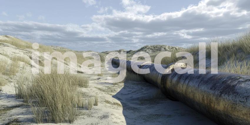 A Steel Serpent Through the Mountains: A Pipeline Winds Its Way Across a Rugged Landscape, Carrying Energy Across the Land.