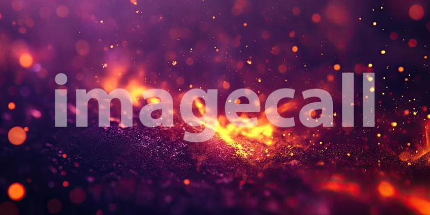 A Blaze of Glory: A Fiery Explosion Illuminates the Darkness, Leaving a Trail of Golden Sparks and Embers in its Wake.