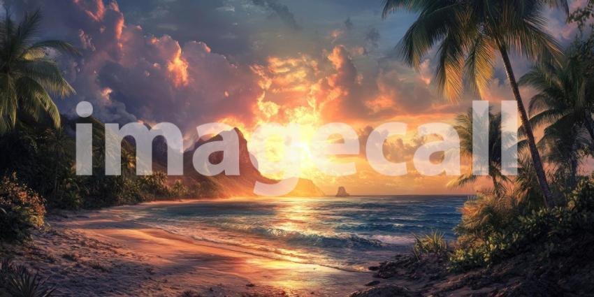 Tranquil Waterscape: A Serene Lake Reflects the Sky and Surrounding Hills