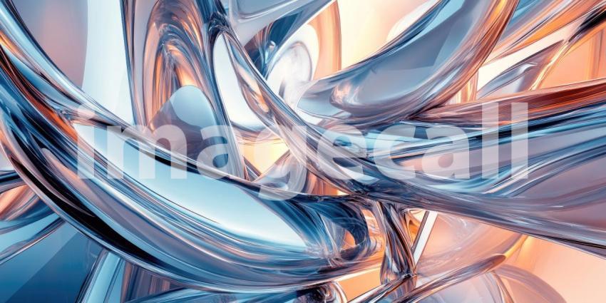 A Kaleidoscope of Curves: A mesmerizing interplay of vibrant colors and fluid forms creates a dynamic and abstract visual experience.
