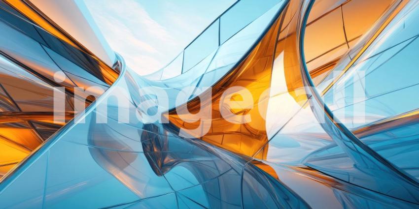 A Kaleidoscope of Curves: A mesmerizing interplay of vibrant colors and fluid forms creates a dynamic and abstract visual experience.