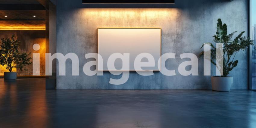 Hall of Light: A modern hallway bathed in natural light, with sleek lines and minimalist design, creates a sense of openness and tranquility.