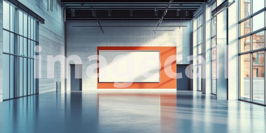 Hall of Light: A modern hallway bathed in natural light, with sleek lines and minimalist design, creates a sense of openness and tranquility.
