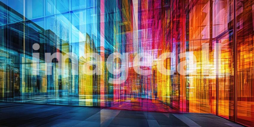 Fluid Symphony: A vibrant dance of abstract forms, where colors intertwine and shapes morph, creating a mesmerizing visual spectacle.