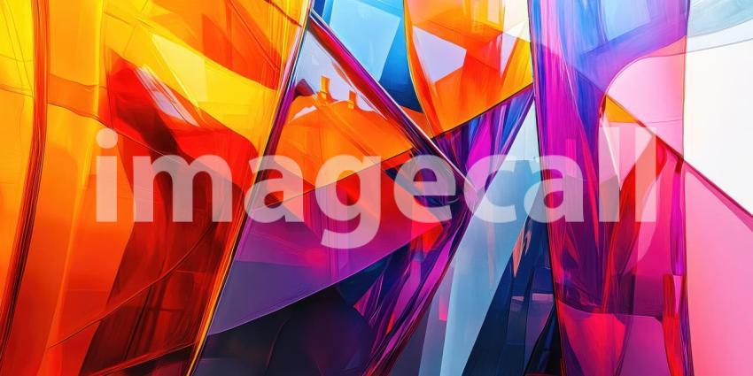 Fluid Symphony: A vibrant dance of abstract forms, where colors intertwine and shapes morph, creating a mesmerizing visual spectacle.