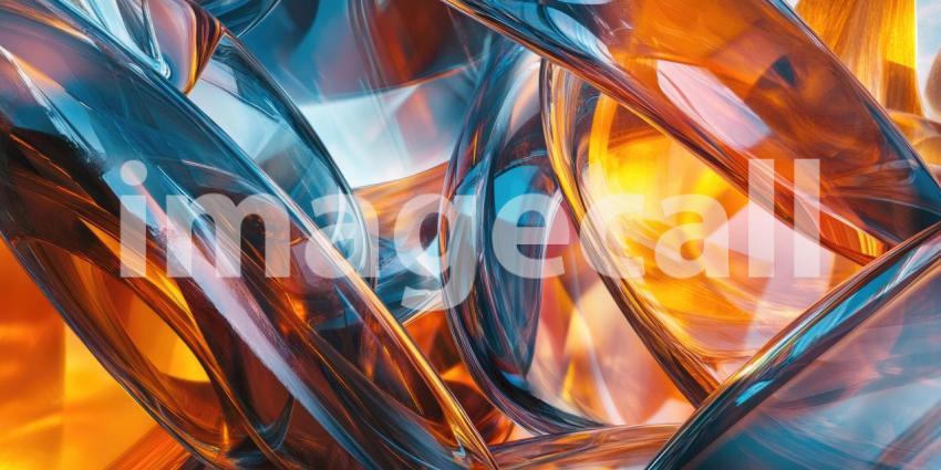 Fluid Symphony: A vibrant dance of abstract forms, where colors intertwine and shapes morph, creating a mesmerizing visual spectacle.