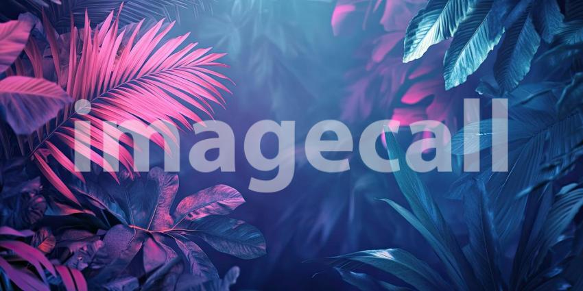 Tropical Tapestry: A vibrant collage of lush foliage and exotic blooms, where vibrant colors and intricate textures create a captivating visual feast.