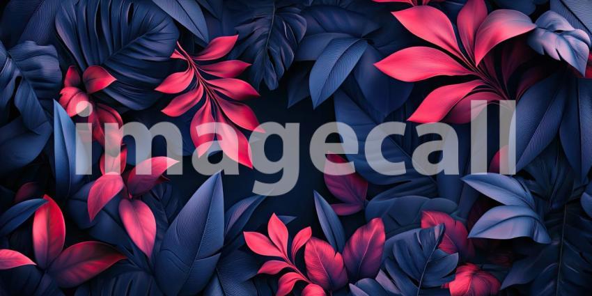 Tropical Tapestry: A vibrant collage of lush foliage and exotic blooms, where vibrant colors and intricate textures create a captivating visual feast.