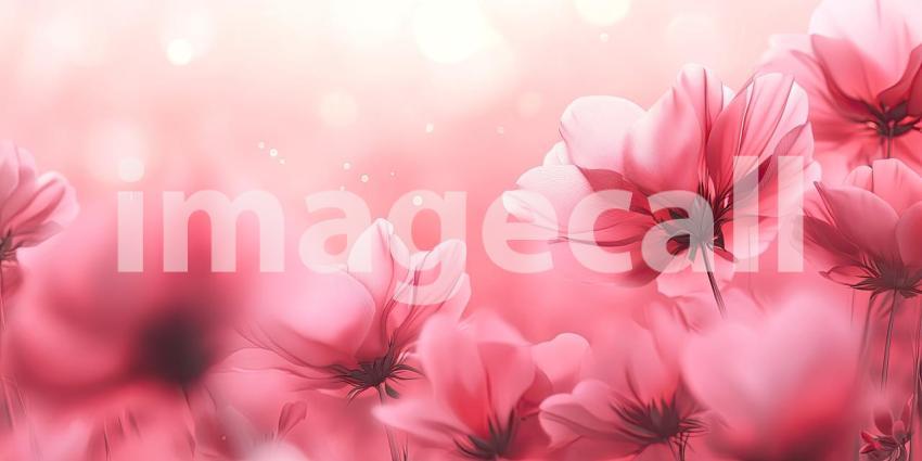 A Field of Dreams: Delicate pink cosmos sway gently in the warm sunlight, their petals catching the light like tiny jewels, creating a scene of enchanting beauty.