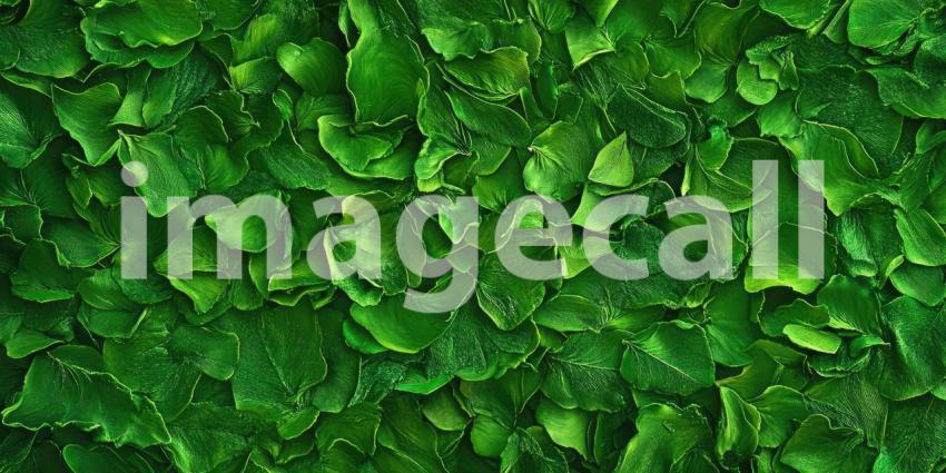 Emerald Tapestry: A lush tapestry of vibrant green leaves, creating a mesmerizing pattern of textures and tones.